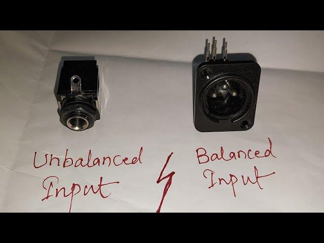 BALANCE INPUT AND UNBLANCE INPUT