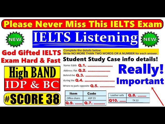 IELTS LISTENING PRACTICE TEST 2024 WITH ANSWERS | 19.10.2024