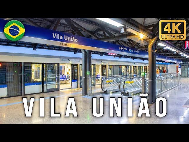 Sao Paulo, Brazil - Trains at Vila União Station