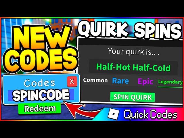 Roblox My Hero Mania *FREE SPINS* ALL NEW My Hero Mania Codes | Roblox Quick Codes