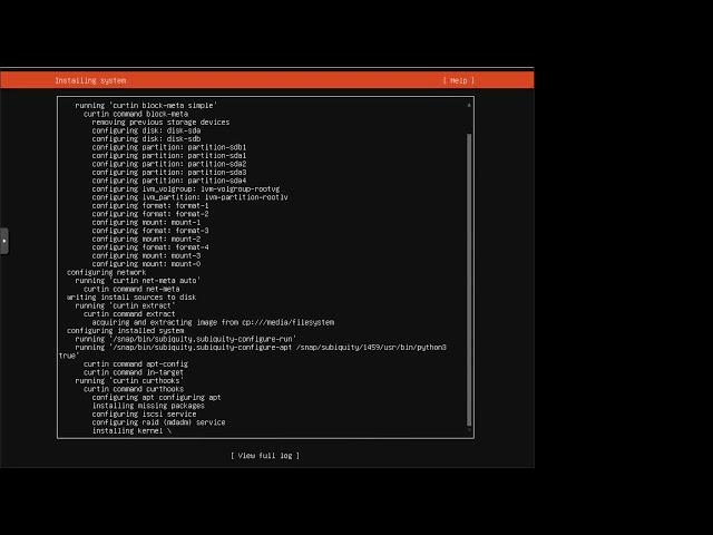 How to install Ubuntu 18.04 and Manually configure disk using lvm.