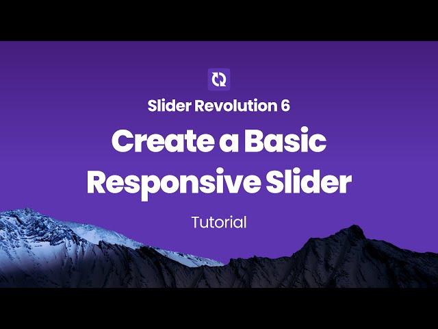 Basic Responsive Slider for WordPress with Slider Revolution