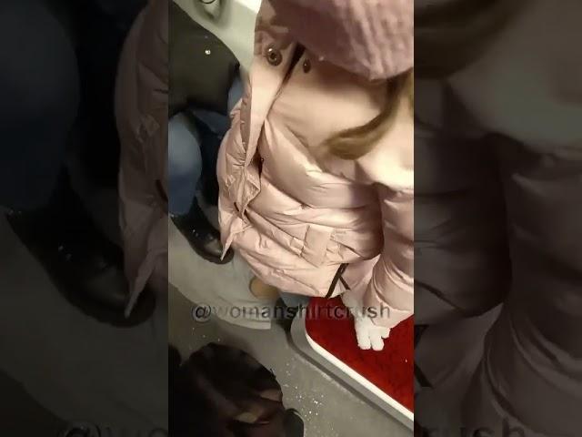 Woman candid crush in train 279 PREVIEW