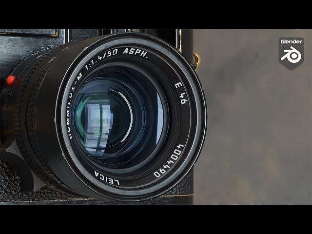 Create Realistic Camera Lens in 5 Minutes | Blender Tutorial