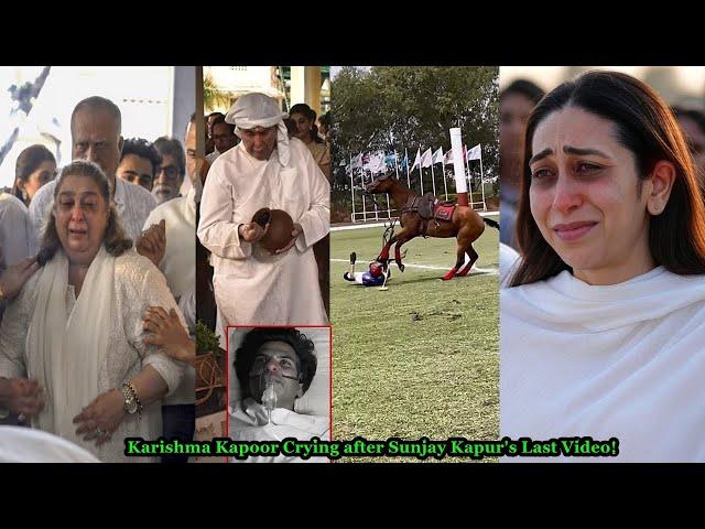 Karishma Kapoor got emotional after hubby Sunjay Kapur's Last Video before Pass away!