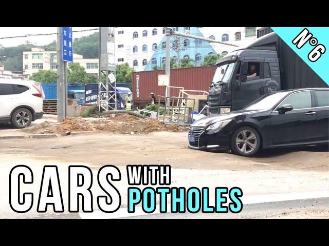 Cars Hitting MASSIVE Potholes (#6)