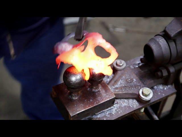 Forged Skull Helmet - medieval metal fantasy armor #Blacksmithing #Forging #Cosplay #doityourself