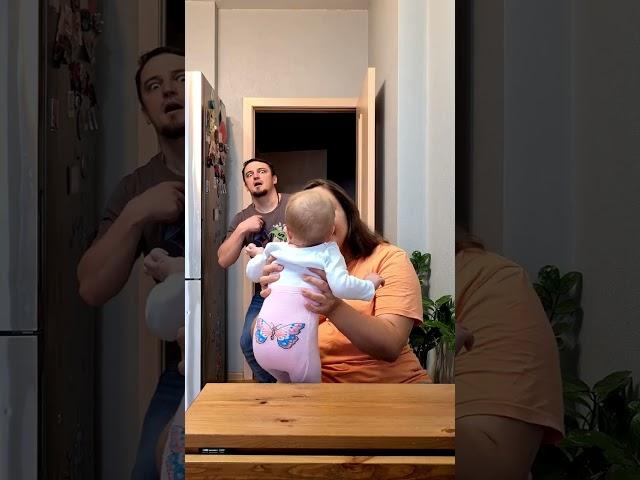 Cute baby said the first word! #shorts #tiktok #comedy #damus #family #cutebaby