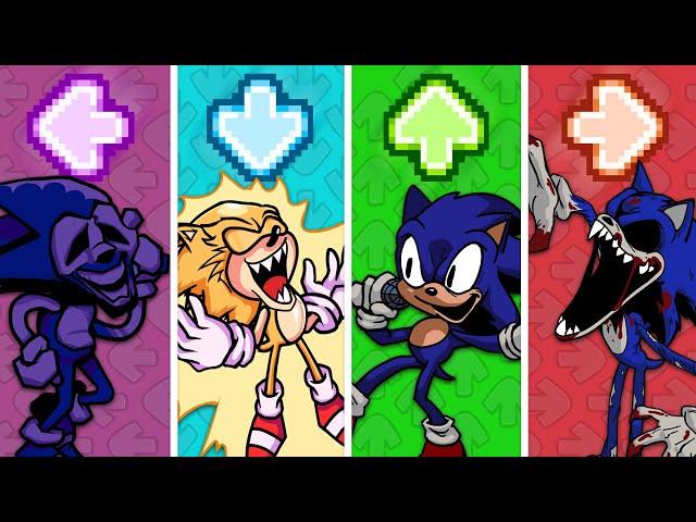 FNF Character Test | Playground vs Gameplay | SONIC.EXE 2.0 ALL CHARACTERS