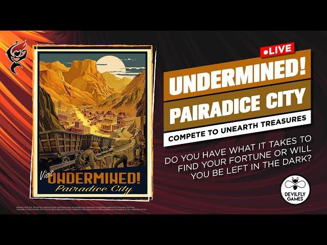 UNDERMINED! PAIRADICE CITY - CARD GAME || LIVE PLAY