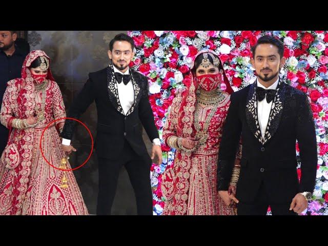 Cute Couple Adnaan Shaikh-Ayesha Arrive At Their GRAND Wedding Reception | #AddyShaKiShaadi