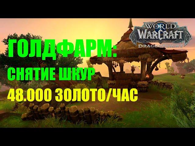 ГОЛДФАРМ 48000 ЗОЛОТА В ЧАС НА СНЯТИЕ ШКУР В Wow Dragonflight