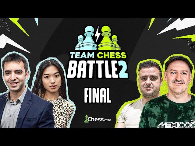 TEAM CHESS 2 FINAL: Eric Rosen & Nemo Zhou vs Pepe Cuenca & David Martinez!!