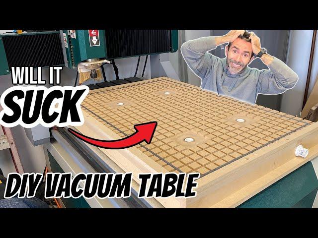 How to DIY Vacuum Table for CNC // Woodworking