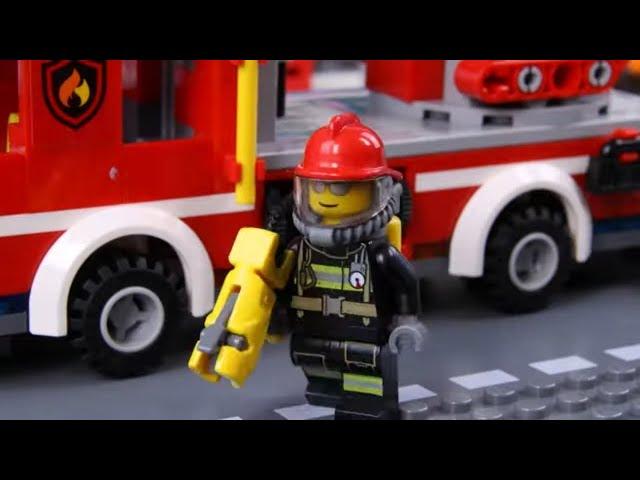 LEGO City Day as a Firefighter! STOP MOTION LEGO Fire Extinguishing! | Billy Bricks Compilations