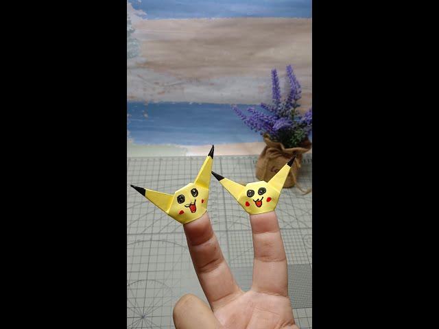 DIY Pikachu Finger / Paper Pikachu #shorts