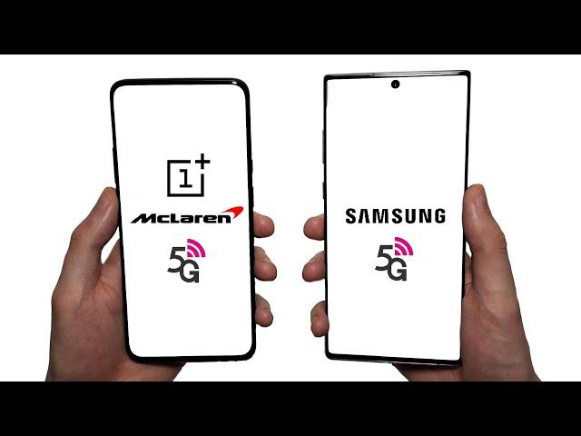 OnePlus 7T Pro 5G McLaren vs Galaxy Note 10+ 5G Speed Test, Speakers, Battery & Cameras!