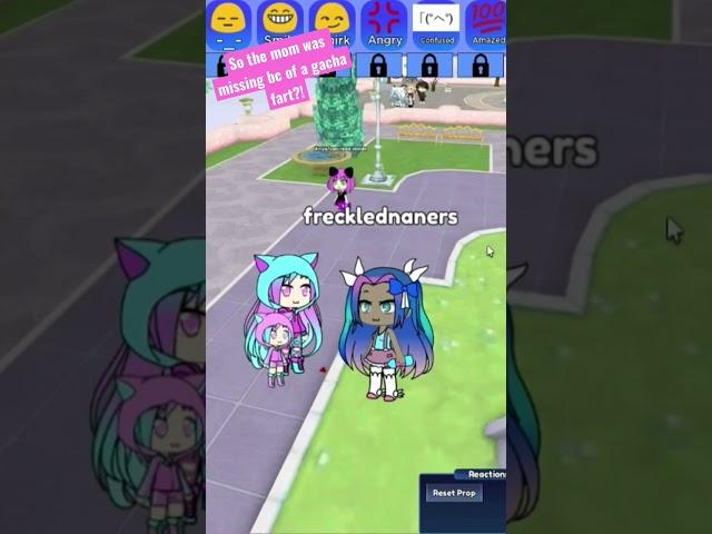Gacha farts & missing mom short! Watch the full video on my channel #gachaonline #shorts