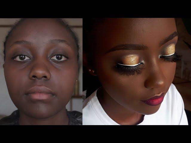 HOW TO DO A FULL FACE MAKEUP ON DARK SKIN