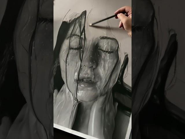 HYPERREALISTIC DRAWING - CHARCOAL