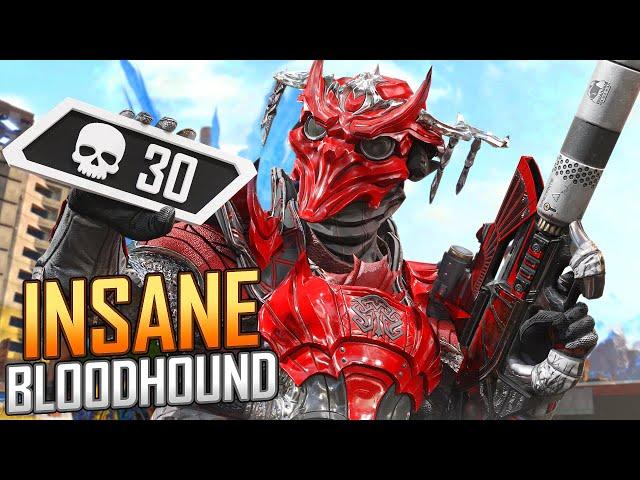 INSANE Bloodhound 30 KILLS and 7,686 Damage Apex Legends Gameplay