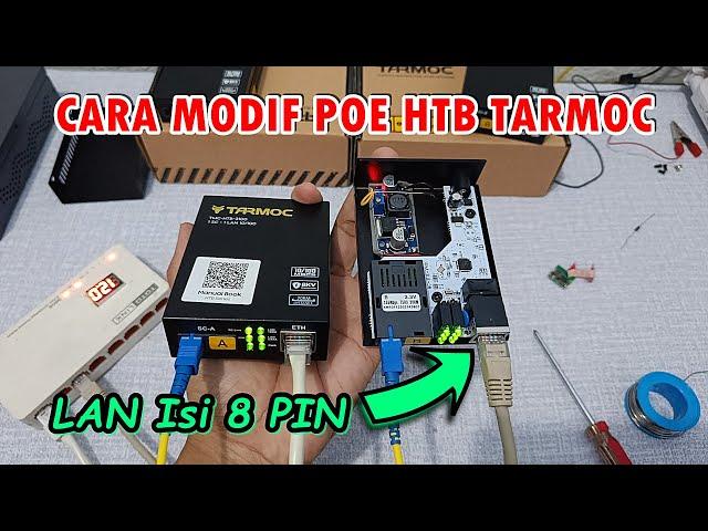 HTB 3100 TARMOC Masih 8 PIN, Bisa Kita Modif POE di LAN