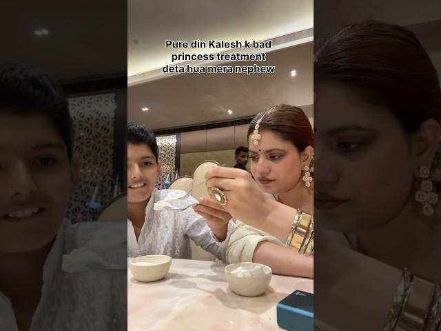PURE DIN KALESH K BAD PRINCESS TREATMENT #shorts #ytshorts #siblings #nibhashorts