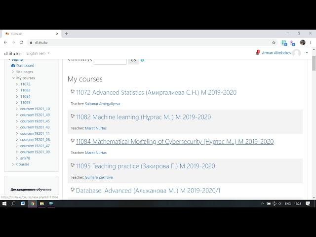 Видео инструкция по программе Moodle для студентов (рус)