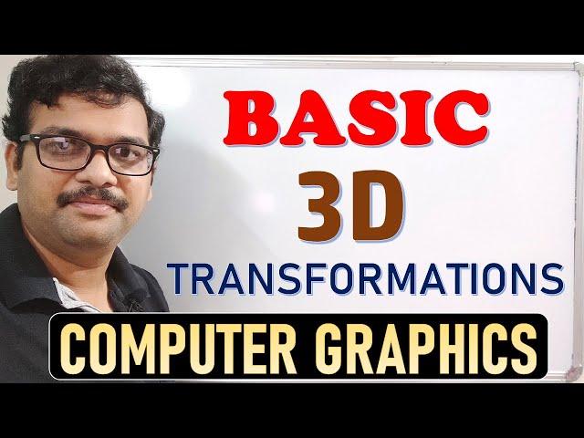 3D TRANFORMATIONS IN COMPUTER GRAPHICS