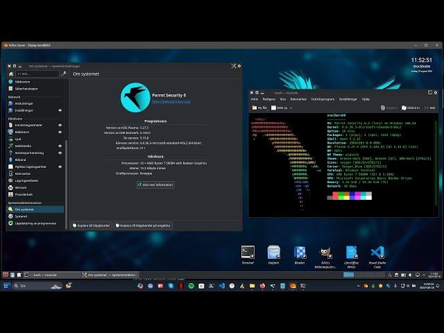 ParrotOS - ParrotSec - How to install KDE PLASMA via WSL - Windows 11 - GWSL - 2024 - YouTube