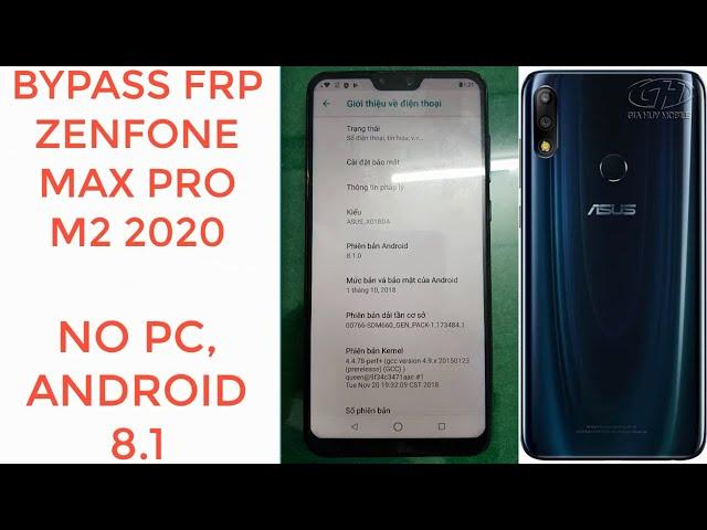 BYPASS FRP GOOGLE ZENFONE MAX PRO M2 2020, NO PC, ANDROID 8.1.0