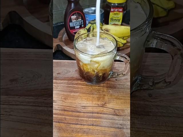 BANANA MILK COFFEE ️ #shorts #subscribe #youtube #youtubeshorts  #cooking #bts #btsarmy