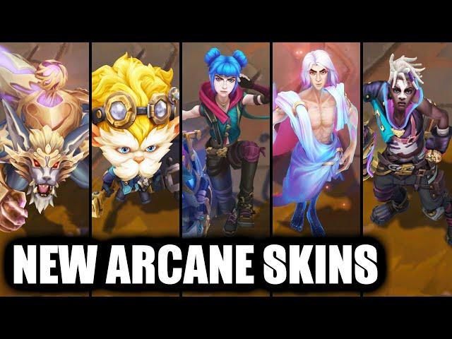 All New Arcane Skins Spotlight Savior Viktor, Fractured Jinx, Vander Warwick, Ekko, Heimerdinger