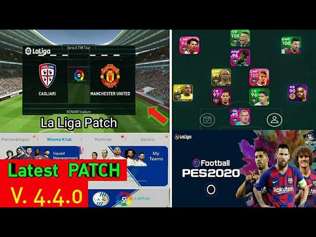 Latest La Liga Patch for PES 2020 Mobile Version 4.4.0 | No Root Patch