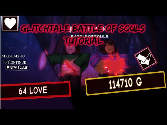 HOW TO PLAY/TUTORIAL GLITCHTALE BATTLE OF SOULS | Glitchtale battle of souls ( Roblox )