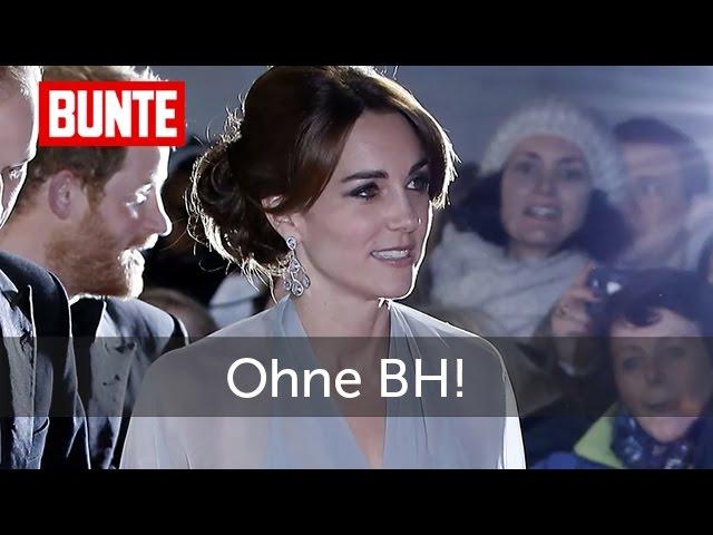 Herzogin Kate  - Ohne BH zur Filmpremiere! - BUNTE TV