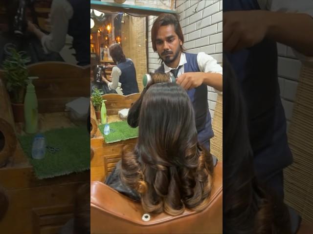 Blow dry after haircut | Blow dry styling #mjnailstecnician #hairstyle #blowdry