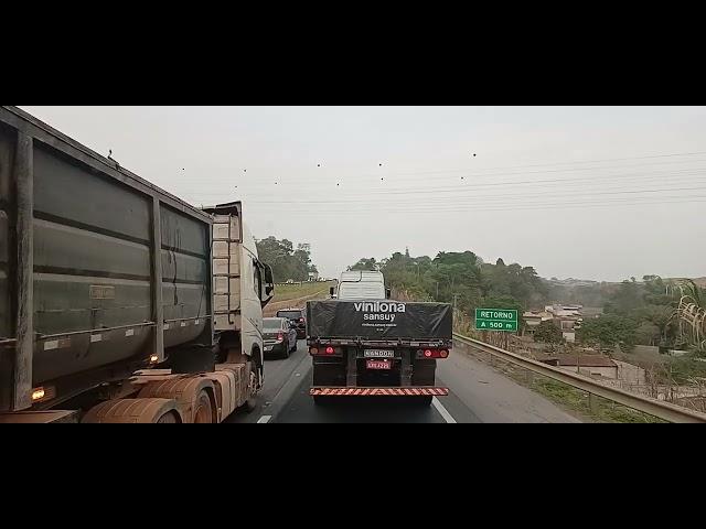 Acidente Rodovia Fernão Dias BR 381 Atibaia SP, Congestionamento Já Cedo