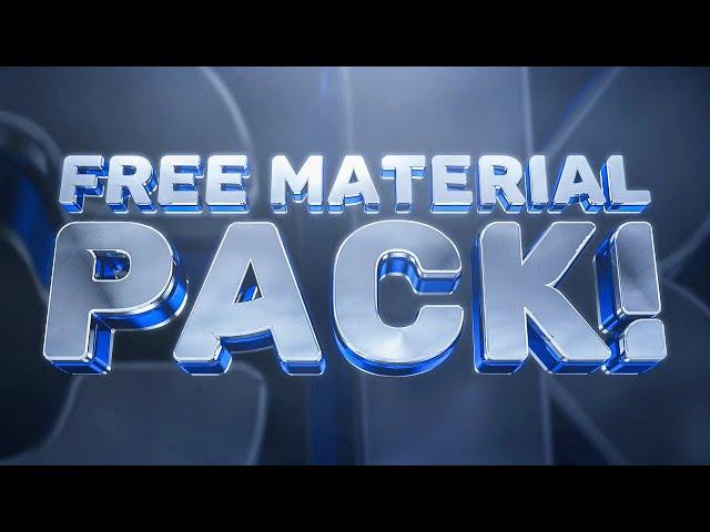 FREE Cinema 4D MATERIAL PACK!