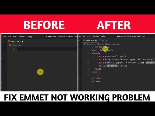 Emmet Not Working In Vscode | Emmet Not Working In Vscode Html || Emmet Not Working In vscode 2022