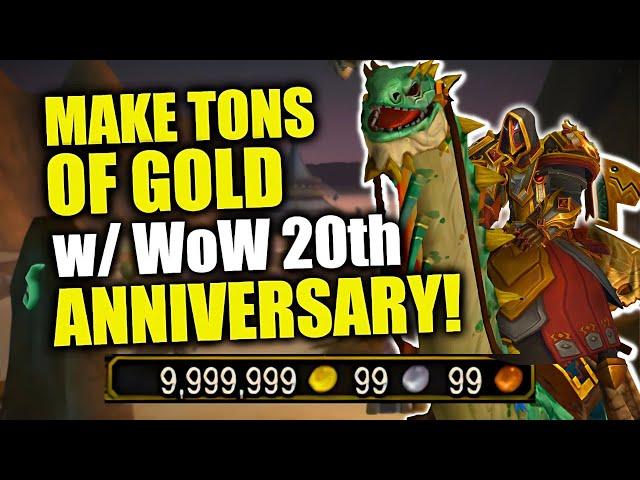 WoW 20th Anniversary Event GOLDMAKING GUIDE | Make TONS OF GOLD! WoW War Within Goldfarming | 11.0.5