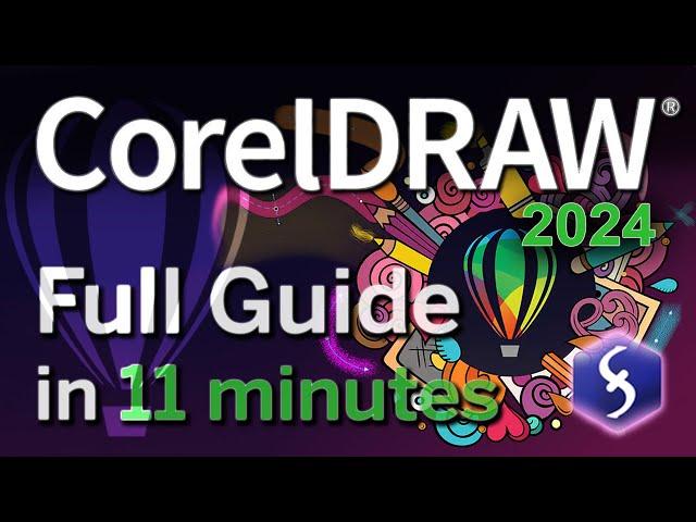 CorelDRAW - Tutorial for Beginners in 11 MINUTES!  [ UPDATED ]