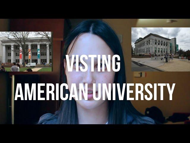 COLLEGE ADMISSIONS PROCESS | Vlog #9: Visiting American University