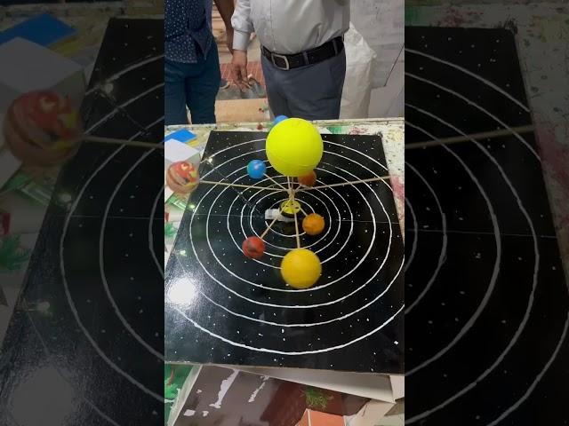 Solar system working model school project on space