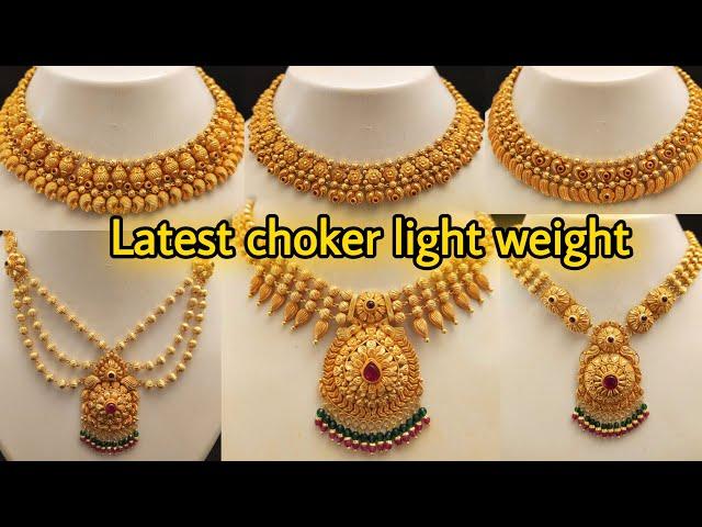 latest gold choker designs 2021 | simple gold choker necklace designs | 22k gold choker necklace