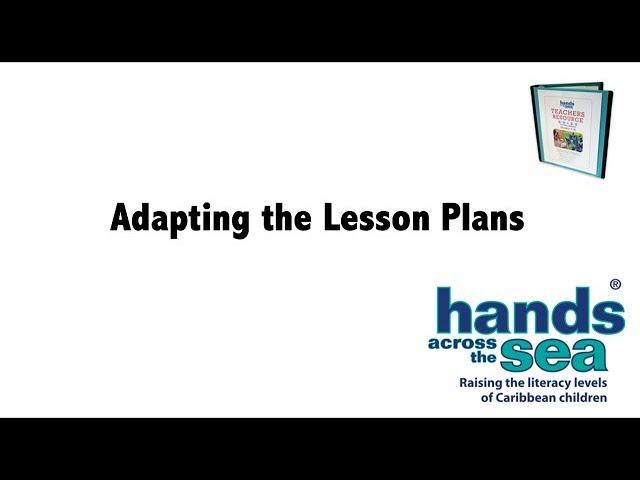 Adapting the Lesson Plans | Hands Across the Sea