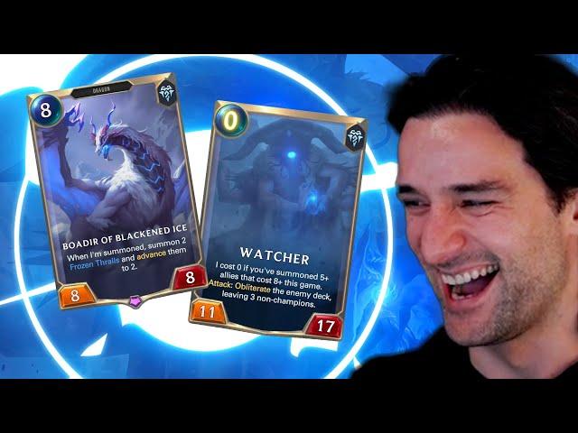 TURBO WATCHER IS BACK!! with Boadir of Blackened Ice | Legends of Runeterra