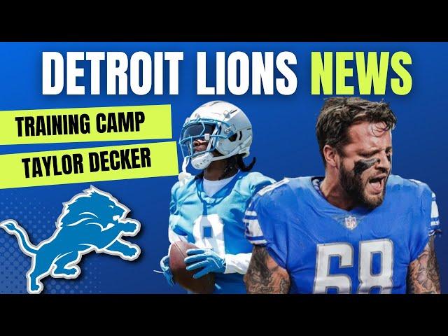 Today's Lions News: Taylor Decker Contract Extension, Jameson Williams Looks GREAT + Training Camp