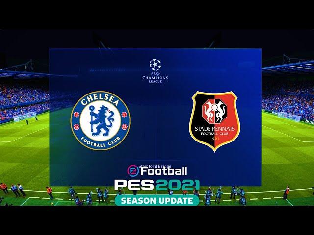 eFootball PES 2021 | Chelsea vs Rennes - UEFA Champions League 20-21 | Gameplay PC