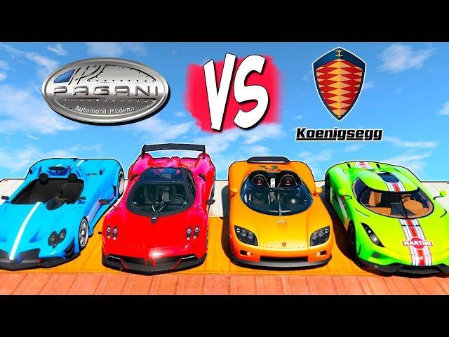 БИТВА БРЕНДОВ В ГТА 5! KOENIGSEGG vs PAGANI! САМАЯ ЧИТЕРСКАЯ ПОДБОРКА! ЧЬЯ МАРКА ОКАЖЕТСЯ ЛУЧШЕ?!